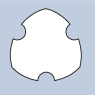 Tool with polygon profile with lubrication grooves