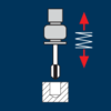 Thread cutting with functional performance of the compensation chuck, blind hole threads, straight grooved