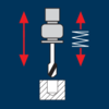 Gewindeschneiden Längenausgleich oder Rigid Tapping Sacklochgewinde