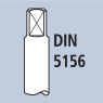 Zylindrische Schaftausführung mit Vierkant DIN5156