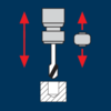 Thread milling with Drill/thread milling cutters