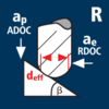 Ball nose roughing parallel to contour (Roughing R)