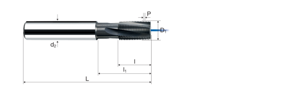 Mehrbereichgewindefräser Produktbild front L