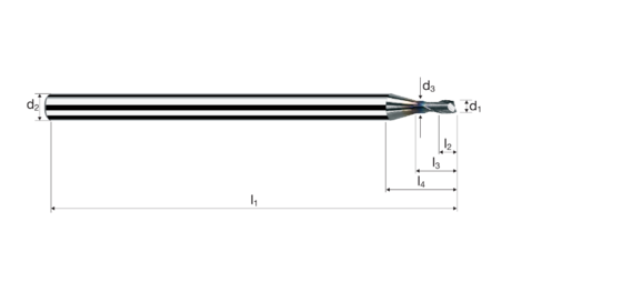 Zylindrische Fräser Microcut Produktbild front L