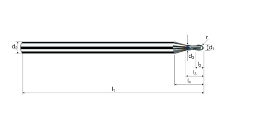 Kugelkopffräser Microcut Produktbild front L