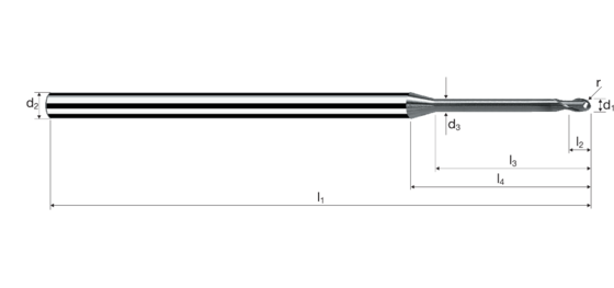 Kugelkopffräser Microcut Produktbild front L