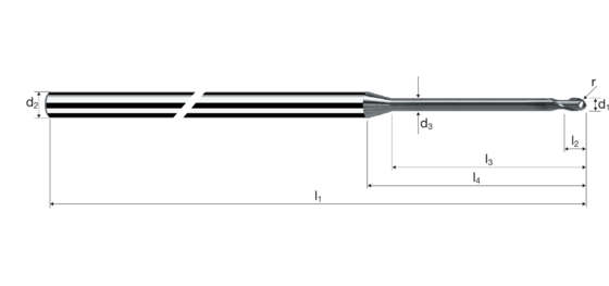 Kugelkopffräser Microcut Produktbild front L