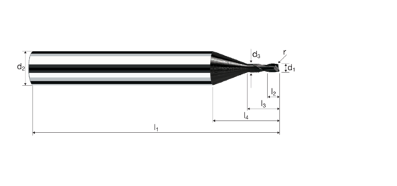 Eckradiusfräser MicroX Produktbild front L