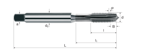 Gewindebohrer x-tap Produktbild front L