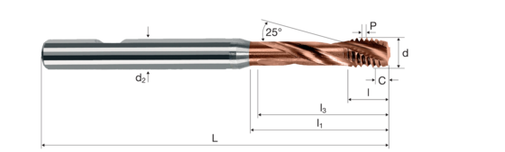 Gewindebohrer durotap GG-R Produktbild front L