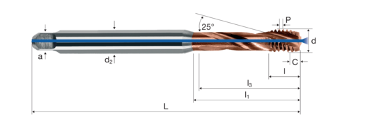 Gewindebohrer durotap GG-R Produktbild front L