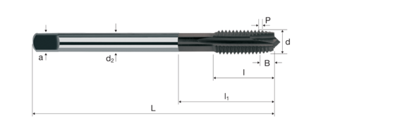 Gewindebohrer titap Produktbild front L