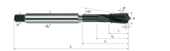 Gewindebohrer titap Produktbild front L