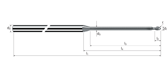 Kugelkopffräser Microcut Produktbild front L