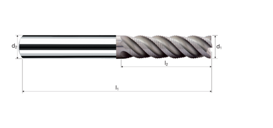 Cylindrical/Square end mills NX product photo front L