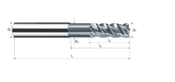 Cylindrical/Square end mills NVD product photo front L