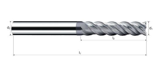 Cylindrical/Square end mills NVD product photo front L