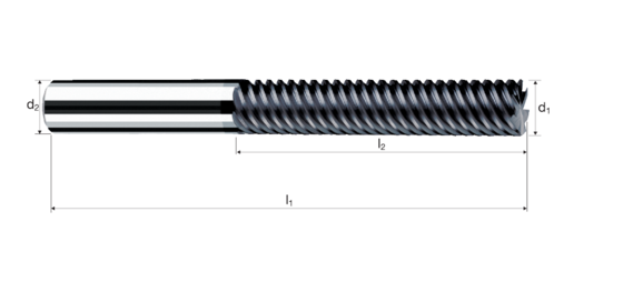 Cylindrical/Square end mills MulticutXF product photo front L