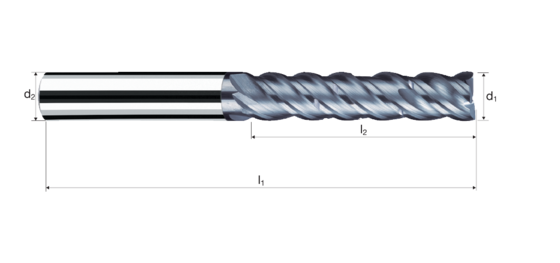 Cylindrical/Square end mills NVD product photo front L