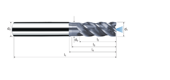 Cylindrical/Square end mills MFC product photo front L