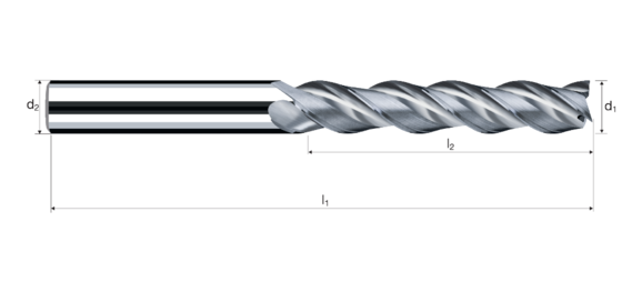 Cylindrical/Square end mills AX product photo front L