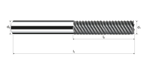 Zylindrische Fräser MulticutXF Produktbild front L