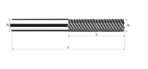 Zylindrische Fräser MulticutXF Produktbild front L