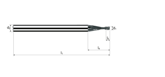 Cylindrical/Square end mills product photo front L