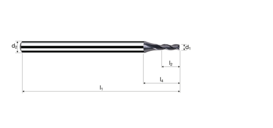 Cylindrical/Square end mills product photo front L