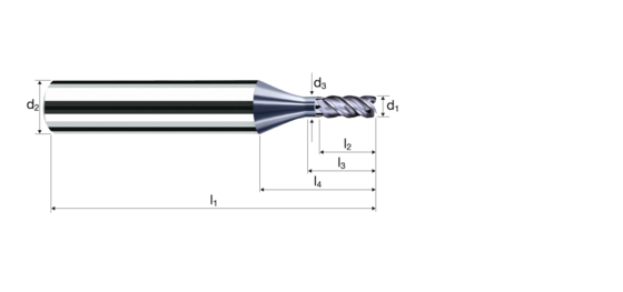 Cylindrical/Square end mills NVDS product photo front L