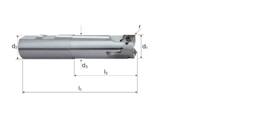 Frese ad angolo/Frese per scanalature 90° Immagine del prodotto front L