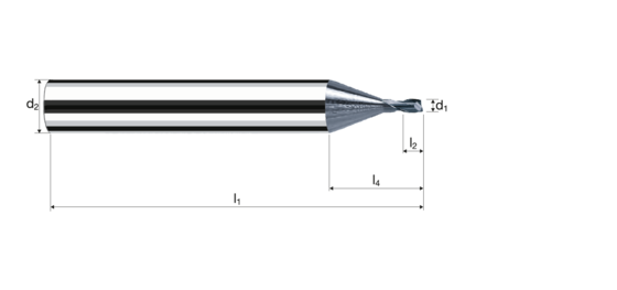 Zylindrische Fräser MicroX Produktbild front L