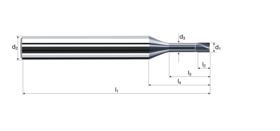 Zylindrische Fräser Microcut Produktbild front L