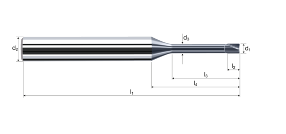 Zylindrische Fräser Microcut Produktbild front L