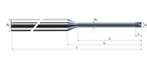 Zylindrische Fräser Microcut Produktbild front L