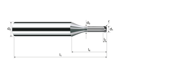 Corner radius end mills product photo front L