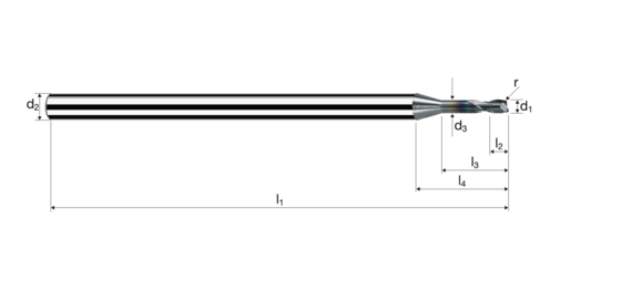 Eckradiusfräser Microcut Produktbild front L