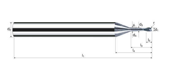 Eckradiusfräser MicroX Produktbild front L