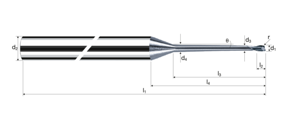 Eckradiusfräser MicroX Produktbild front L