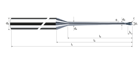 Eckradiusfräser MicroX Produktbild front L