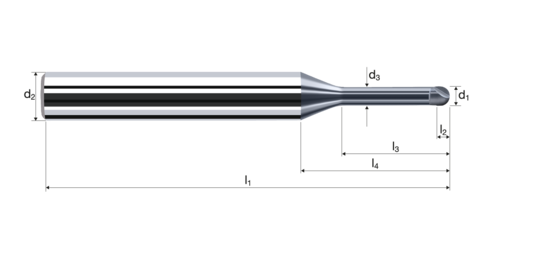 Kugelkopffräser Microcut Produktbild front L