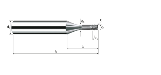 Eckradiusfräser XSpeed Produktbild front L