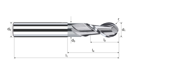 Kugelkopffräser Sphericut Produktbild front L