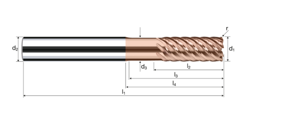 Eckradiusfräser XSpeed-H Produktbild front L