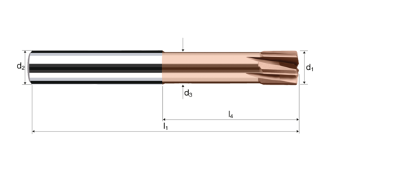 Hochvorschubfräser XFeed-H Produktbild front L