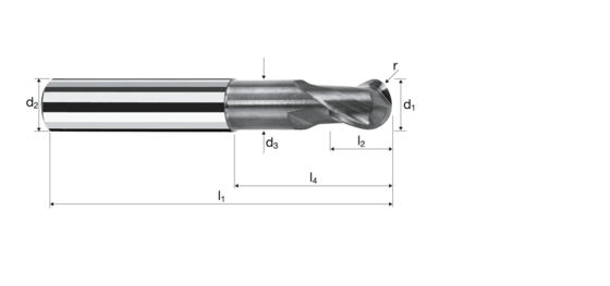 Kugelkopffräser Sphericut Produktbild front L