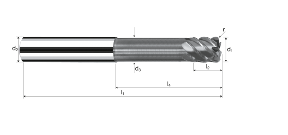 Eckradiusfräser XSpeed Produktbild front L