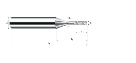 Cylindrical/Square end mills AX product photo front L