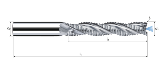 Zylindrische Fräser AX-FPS Produktbild front L