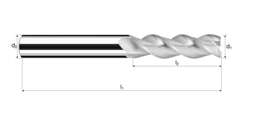 Cylindrical/Square end mills AX product photo front L